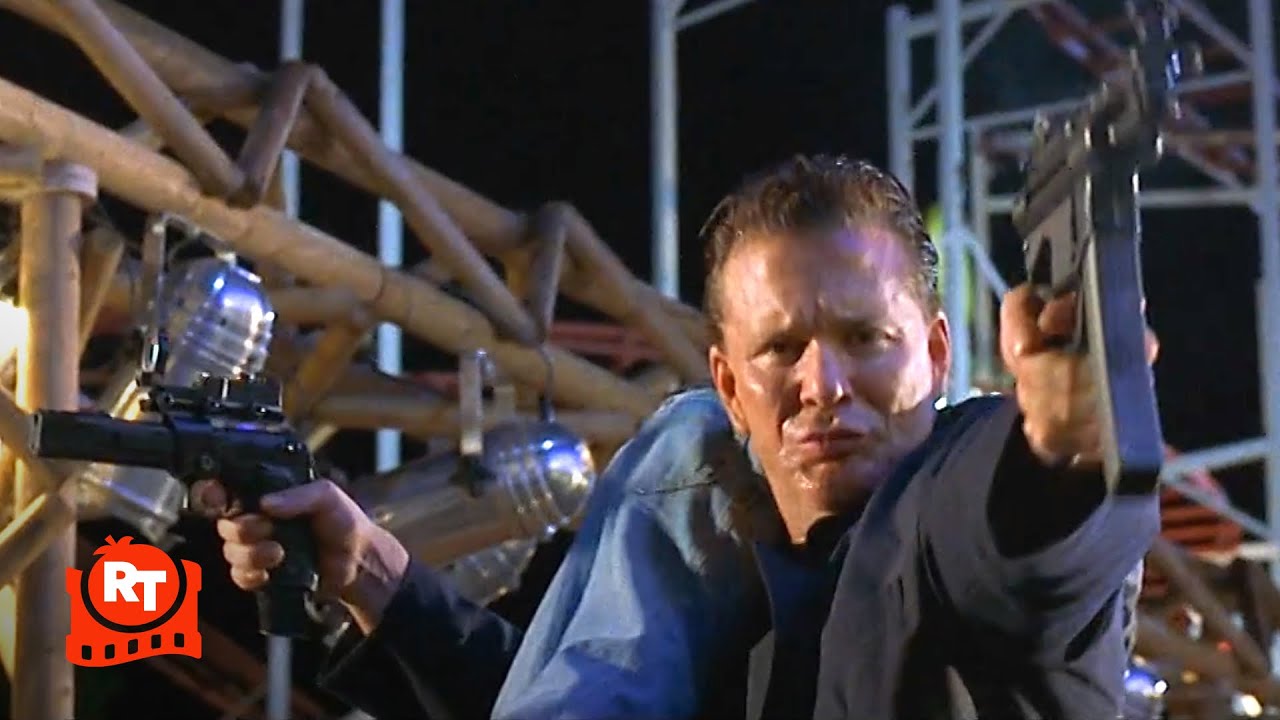 Double Team (1997) - Mickey Rourke's CRAZY Carnival Shootout Scene | Movieclips