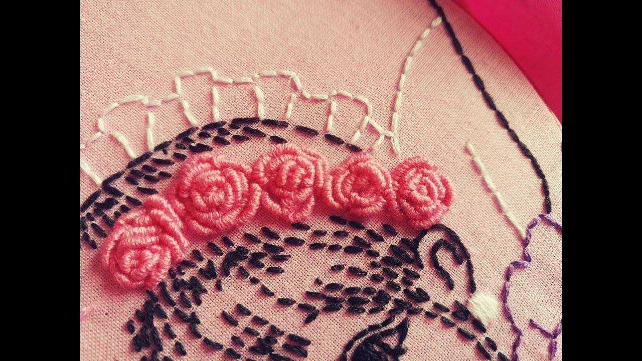 💎 Haftowanie róży krok po kroku 10k - Embroidery rose designs step by step