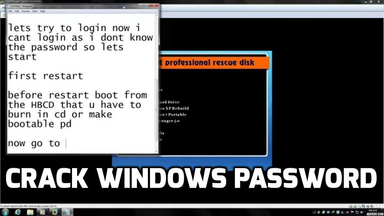 Crack Windows Passsword