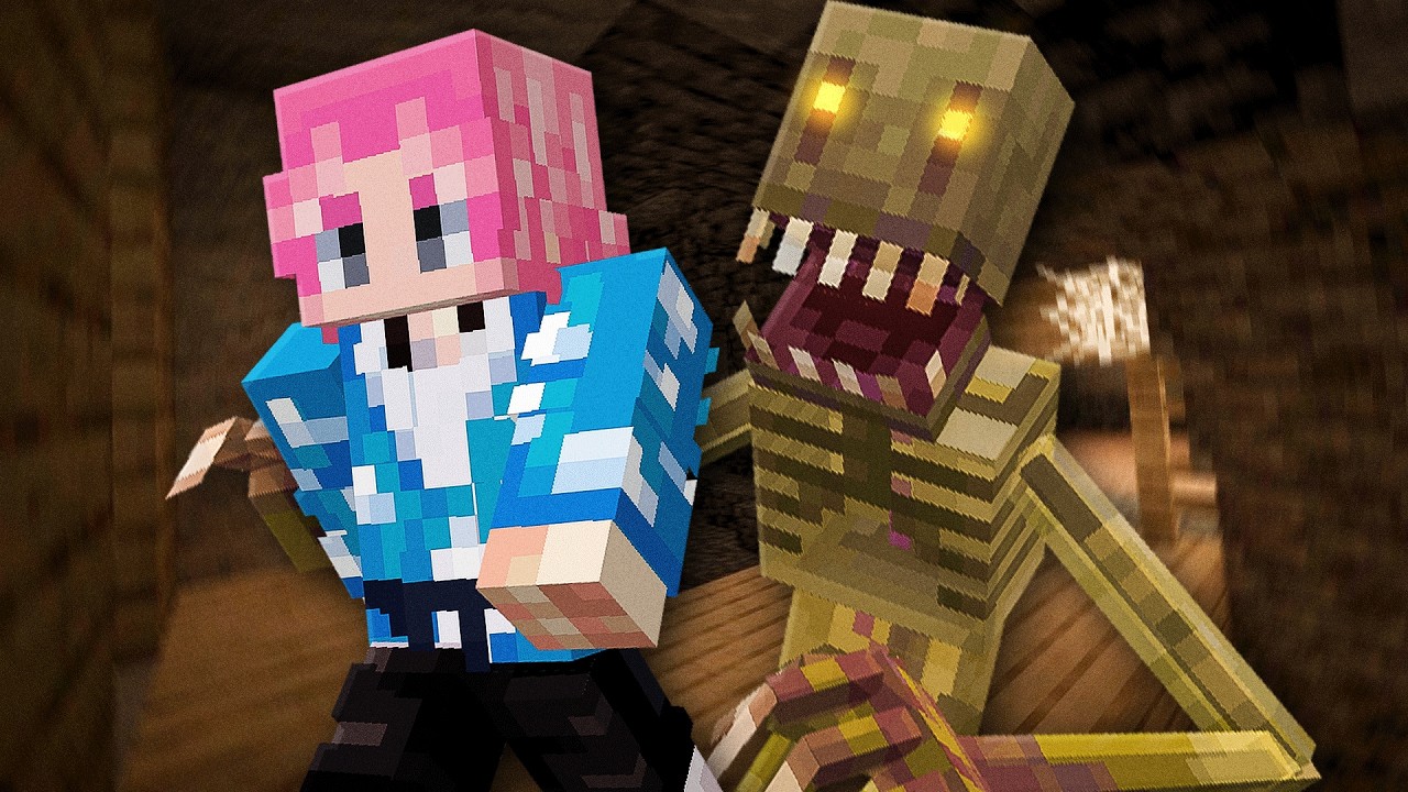 NUNCA MAIS ENTRE NAS CAVERNA DO MINECRAFT....