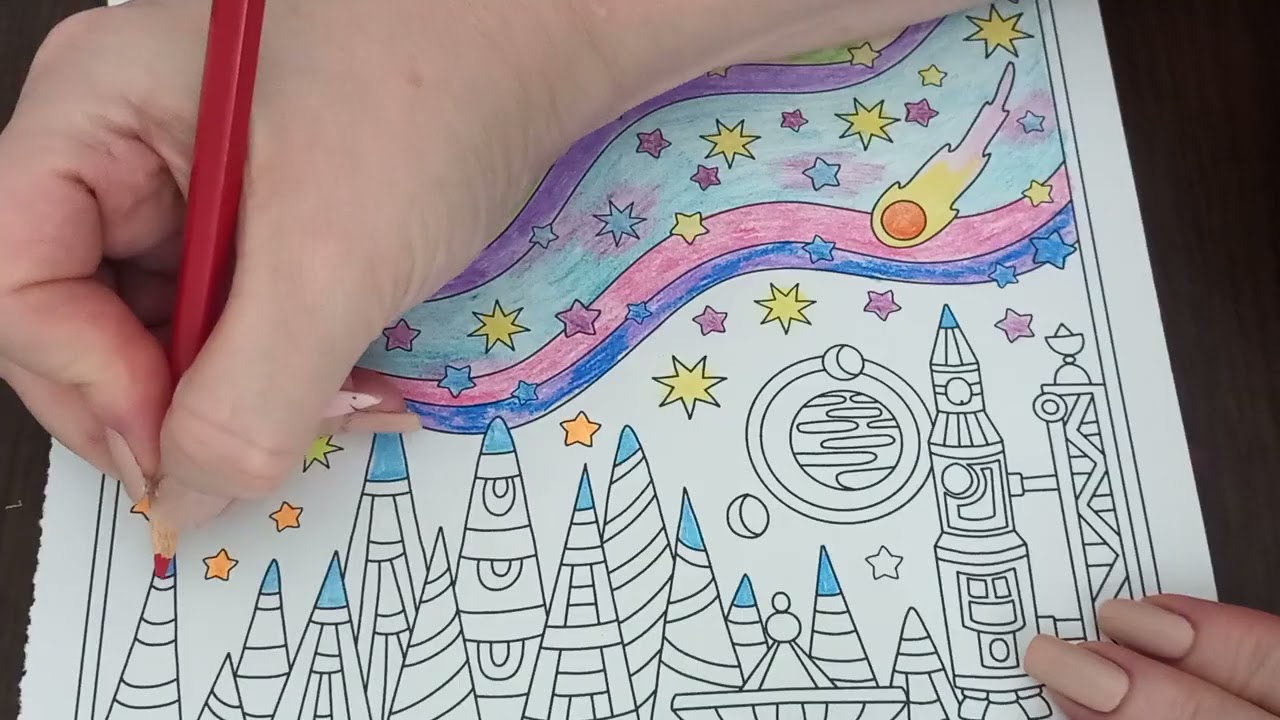 ASMR Entangled Starry Nights Coloring Book 13