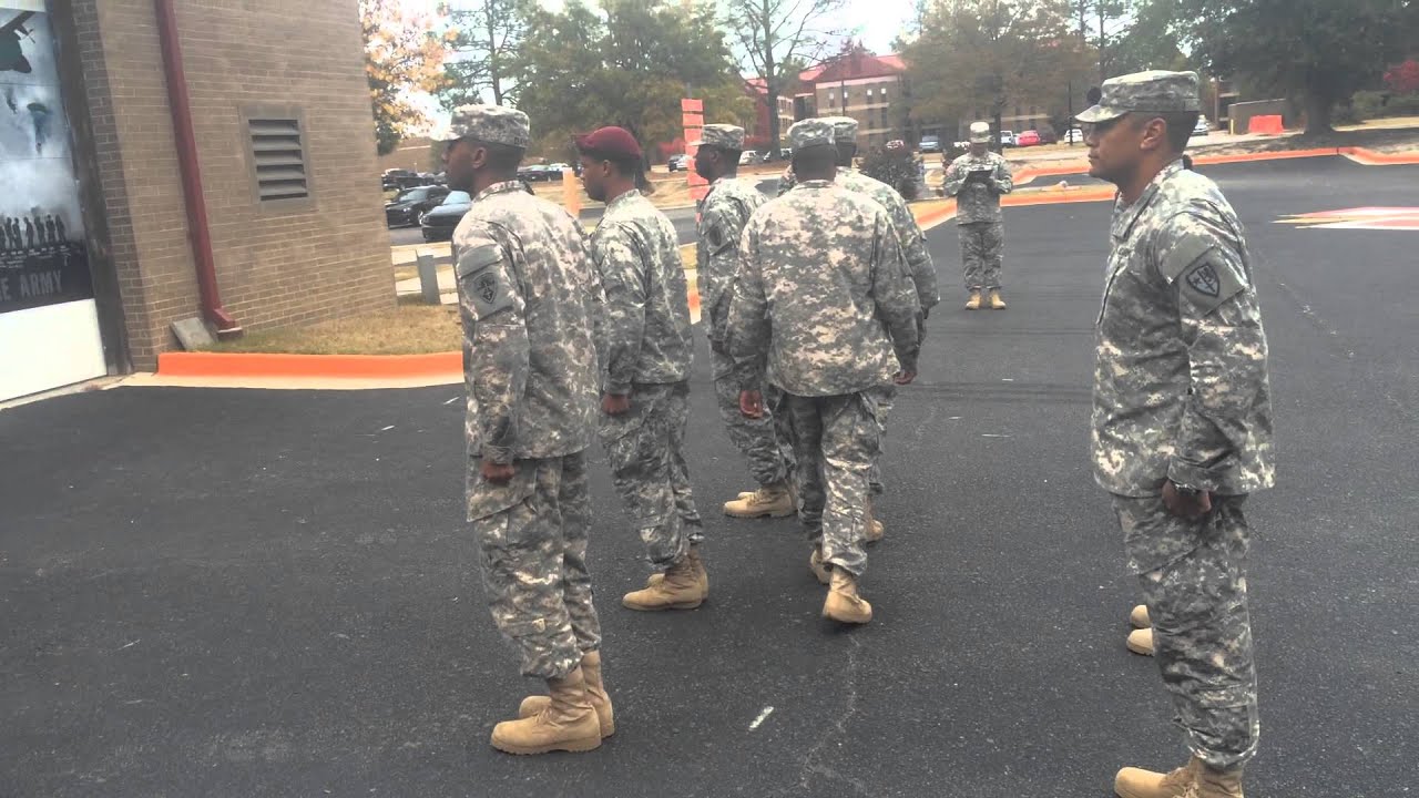 Me performing my Drill and Ceremony Evaluation ALC Class 001-15