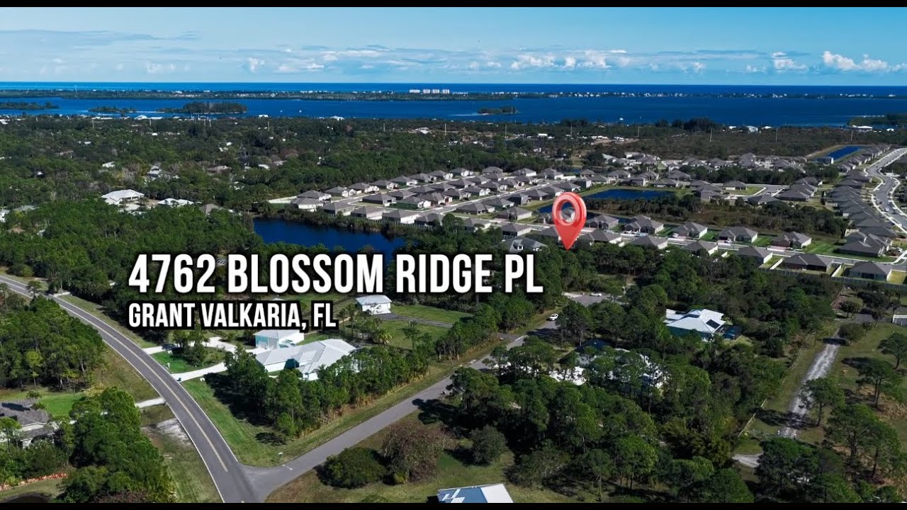 Aerial RE Listing: 4762 Blossom Ridge Pl, Grant Valkaria, FL | @SkeyeShotFL