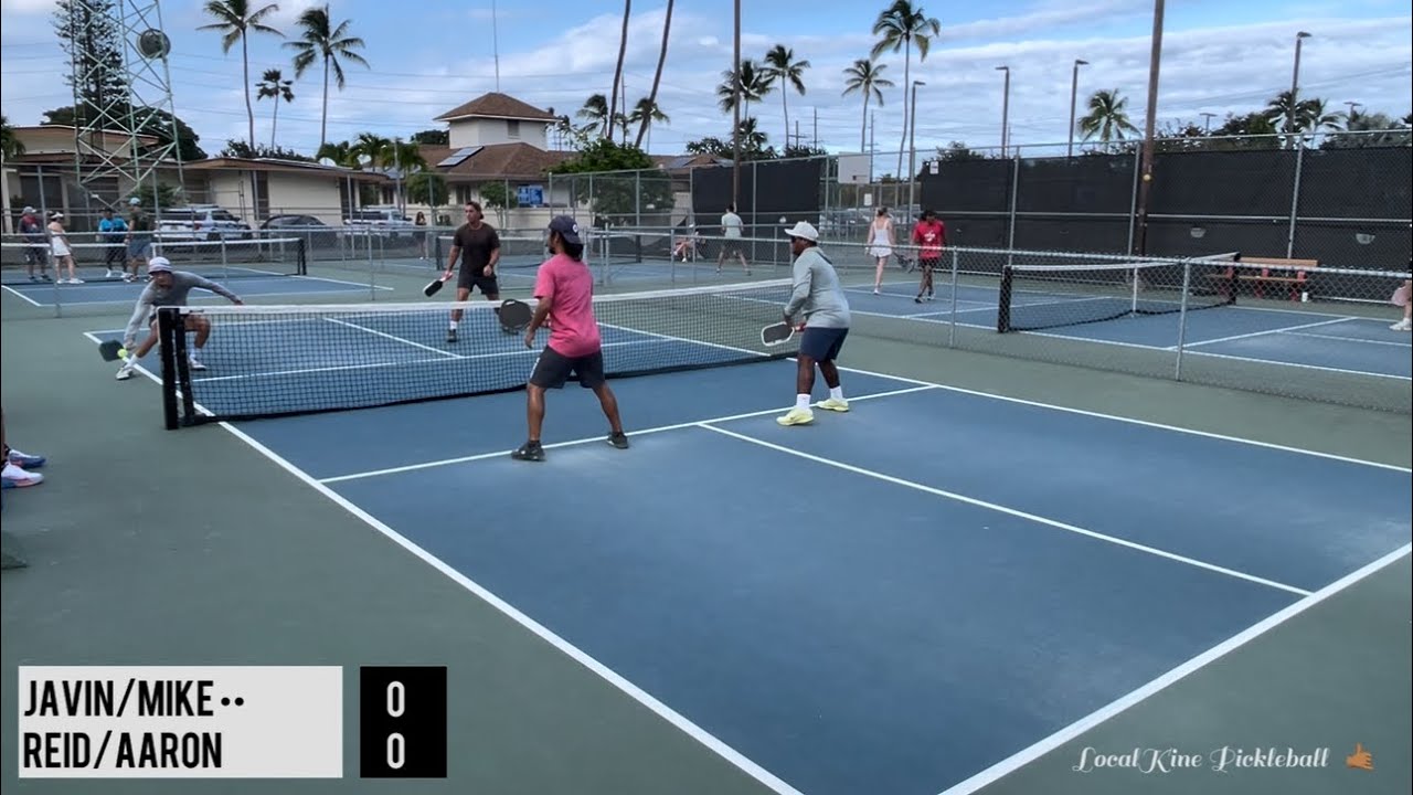 Who will the Johnson’s sign with!? | Mens Doubles Pickleball, Javin/Mike vs Reid/Aaron | O’ahu, HI