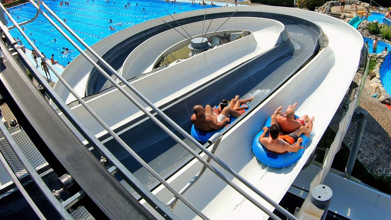 Weird Termalna Formula Racer Water Slide at Terme Čatež