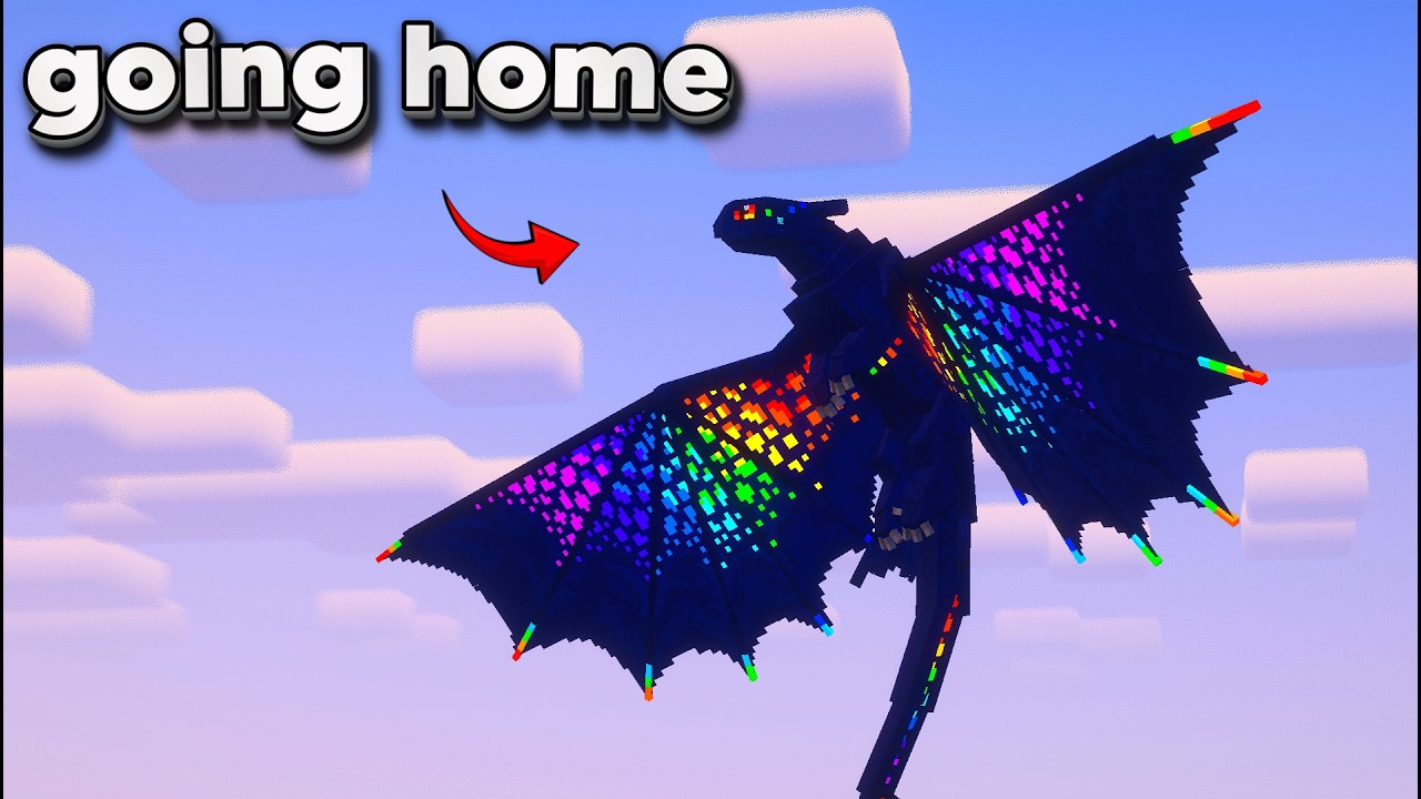 Наш дракон возвращается ДОМОЙ... - Minecraft Dragons