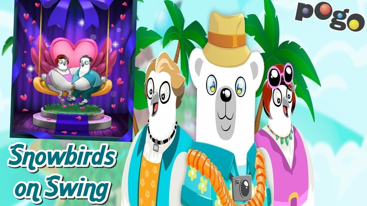Pogo Games: Snowbird Solitaire - Snowbirds On A Swing Event