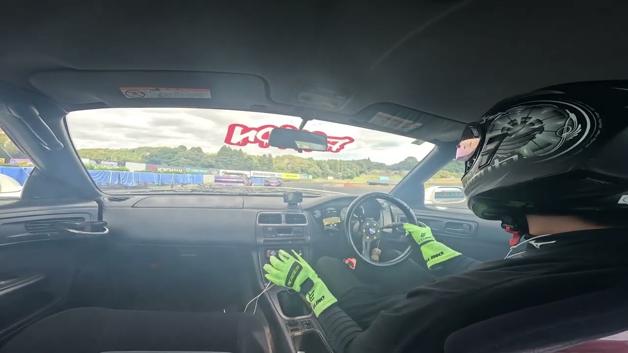パワーカプセル2023 　団体ドリフト優勝 S14 RB25 ドリフト 車載 茂原ツインサーキット Drift　Onboard