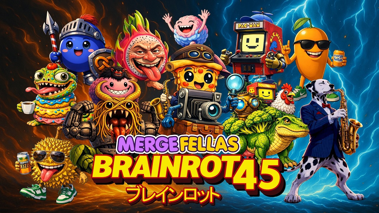 MindRotsu - Merge Fellas Modes 31-33 Characters BRAINROT ANIME OPENING EP45 (Official MV)