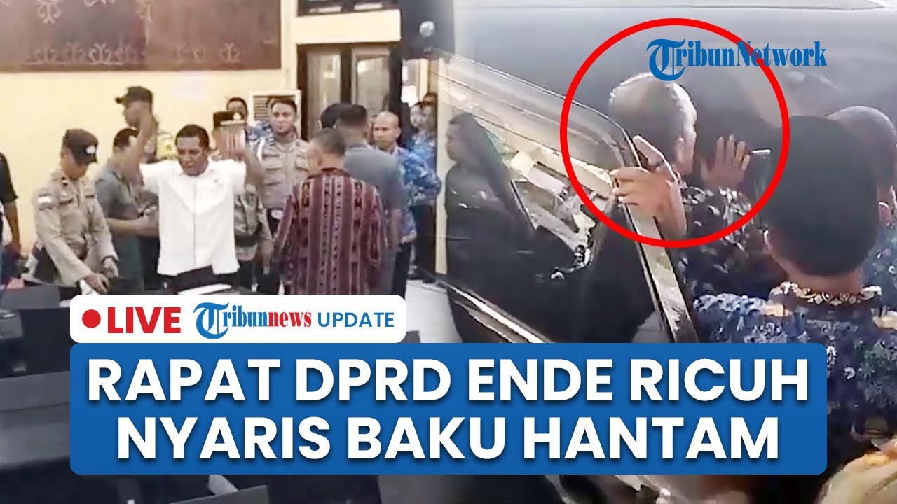 🔴 LIVE: Rapat DPRD Ende Ricuh, ASN Naik Meja Pimpinan hingga Papan Nama Melayang Kena Burung Garuda