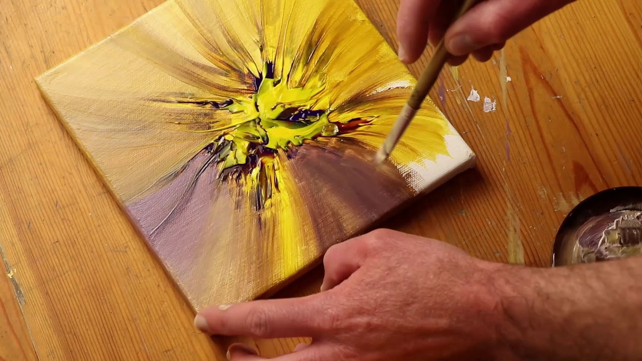 Réalisation d'un Tableau Abstrait à la Peinture Acrylique