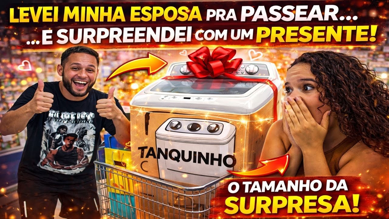 Minha Esposa Achou Que Era Só Um Passeio no Shopping… Mas Fiz Uma Surpresa 😭❤️