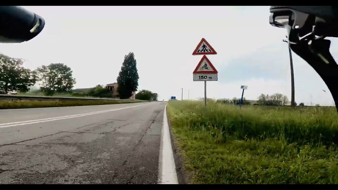 70 minute Road Bike - 27 km - Italy from Milan To Sant'Angelo Lodigiano and back indoor cycling