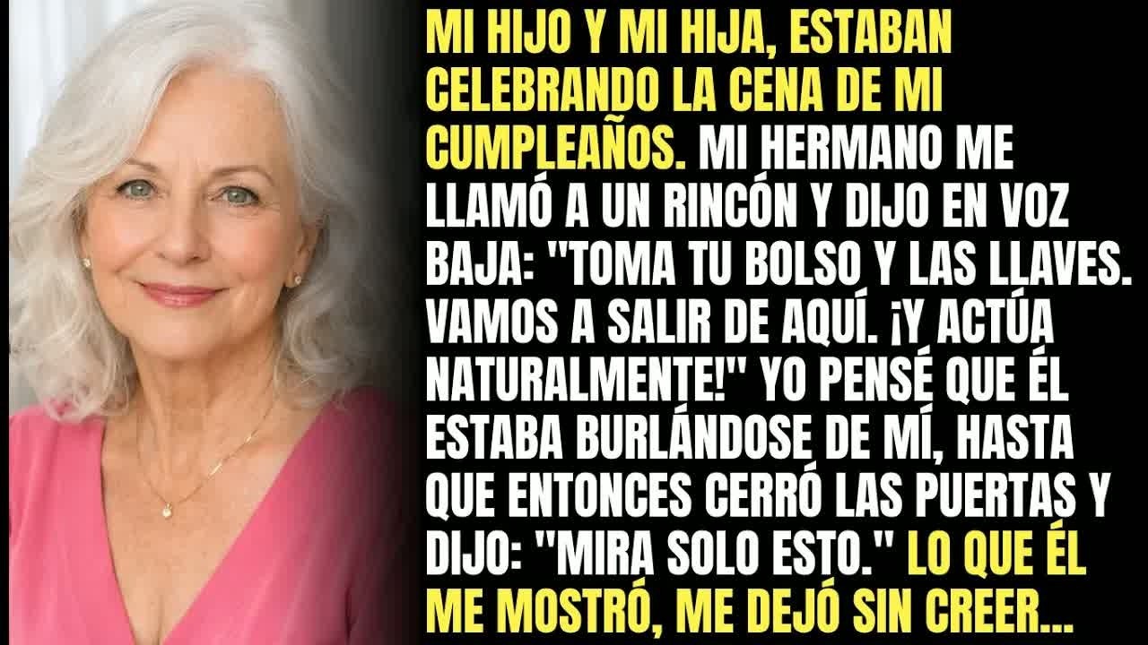 Mis Hijos Organizaron Una Cena Para Mí, Cuando Mi Hermano Dijo： ＂Hay Algo Muy Mal, Mira ＂
