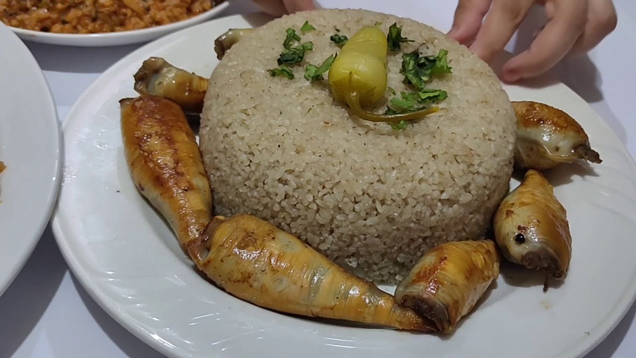 كاليمارى محشيه مرته🧅 وكاليمارى محشيه بالخلطه🍤واشيك طريقه للتقديم