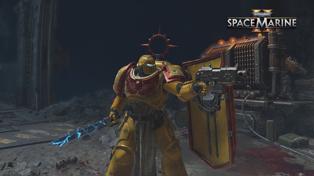 Warhammer 40k Space Marine 2: Imperial Fist vs Chaos Marines - Bolt Pistol + Power Sword