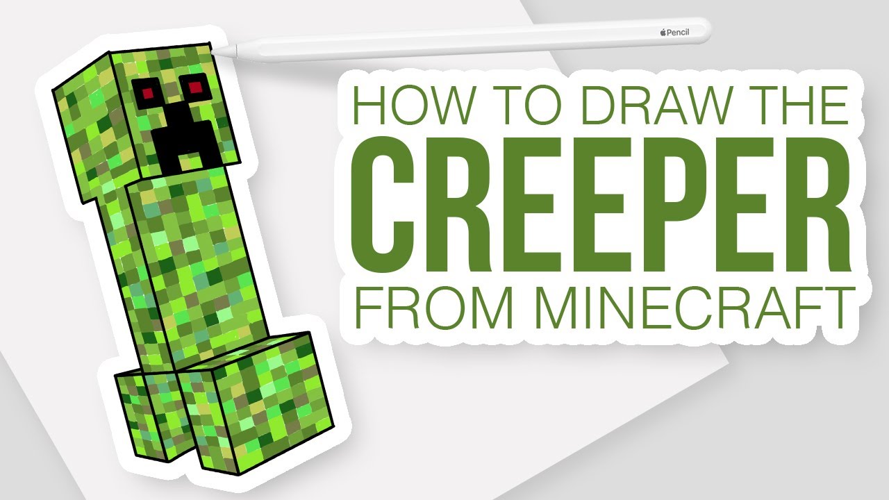How to Draw the Creeper from Minecraft