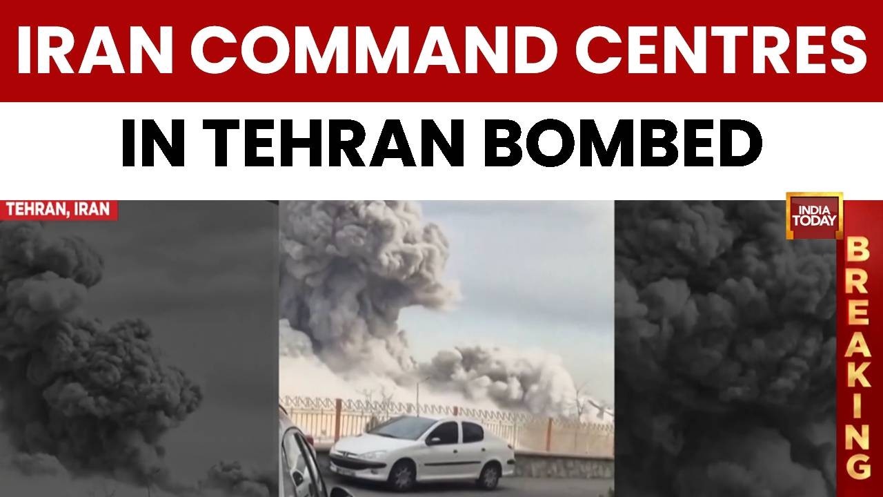 New Strike Video: IDF Strikes Iranian Leadership Complex In Tehran; Smoke Covers Skies After Attack