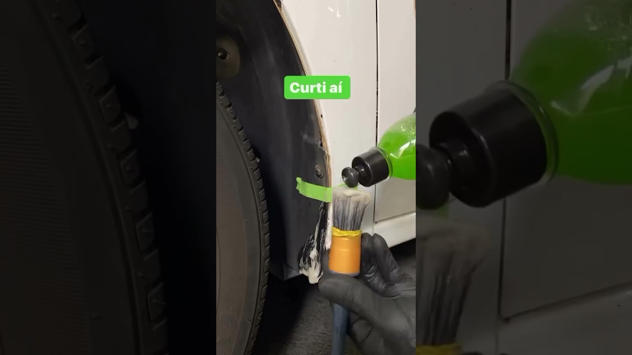 Remo&ccedil;&atilde;o do amarelado dos cantos carro branco #shorts