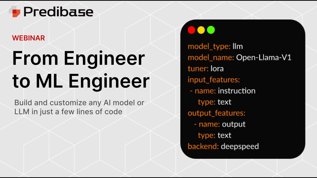 Go From Engineer to ML Engineer with Declarative Machine Learning