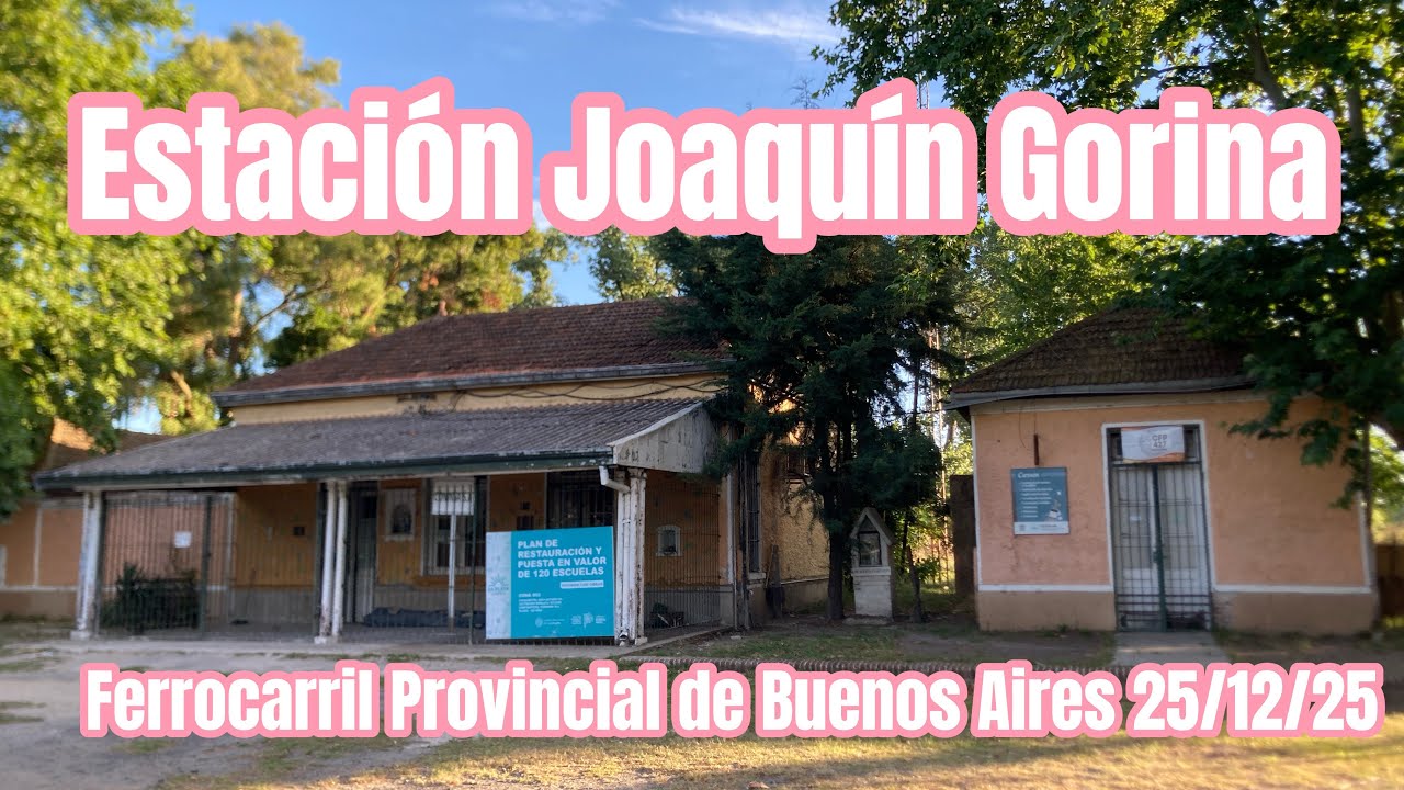 Visita a la desafectada Estación Joaquín Gorina del Ferrocarril Provincial de Buenos Aires.
