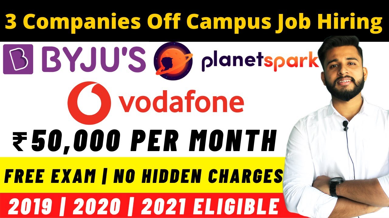 WORK FROM HOME JOBS | OFF CAMPUS DRIVE FOR 2021 | 2020 | 2019 Batch | JOBS FOR EVERYONE
