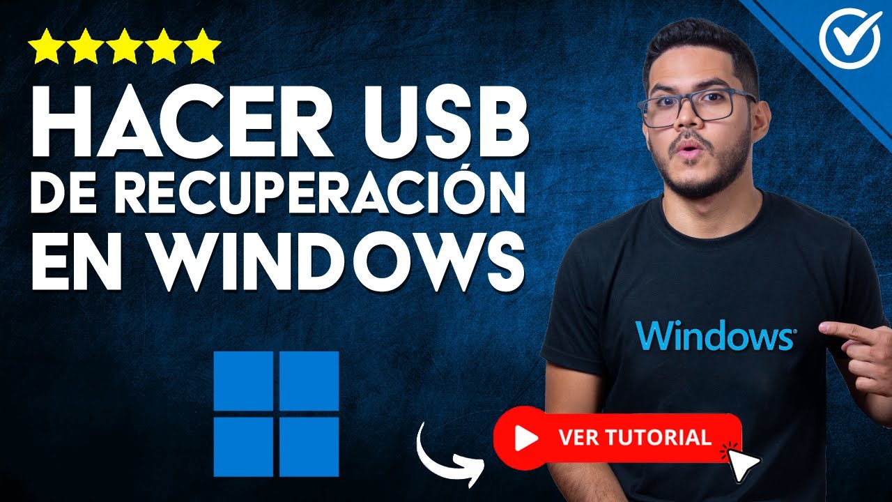 C&oacute;mo HACER un USB de RECUPERACI&Oacute;N en Windows 11/10 | 🔄​ Recuperar Windows F&aacute;cilmente ​🔄​