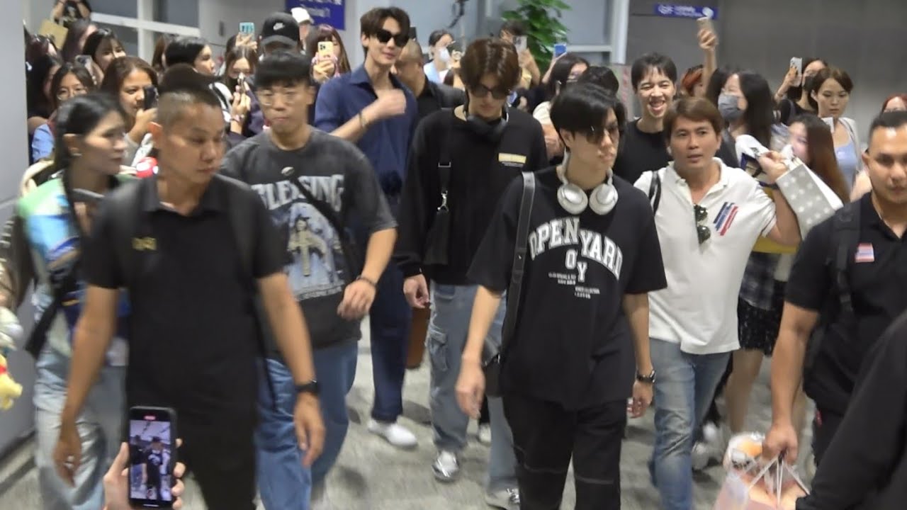 Dew(ดิว)、Pond(ปอนด์)、Phuwin(ภูวิน) Hong Kong Airport Arrival 20231103 (Bangkok→Hong Kong)