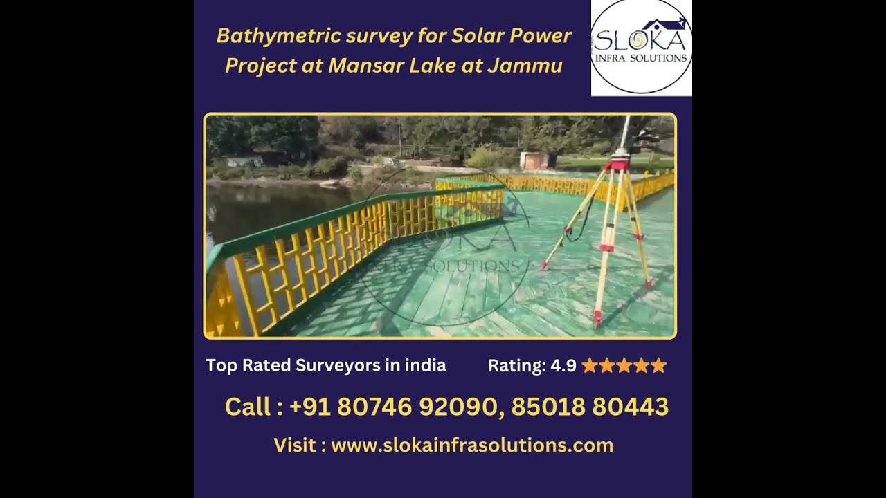 Bathymetric survey for Solar Power Project in India | Bathymetric survey for Solar Power Project
