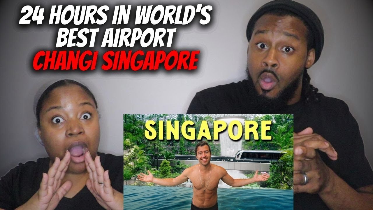 🇸🇬WORLD'S BEST AIRPORT! American Couple Reacts 
