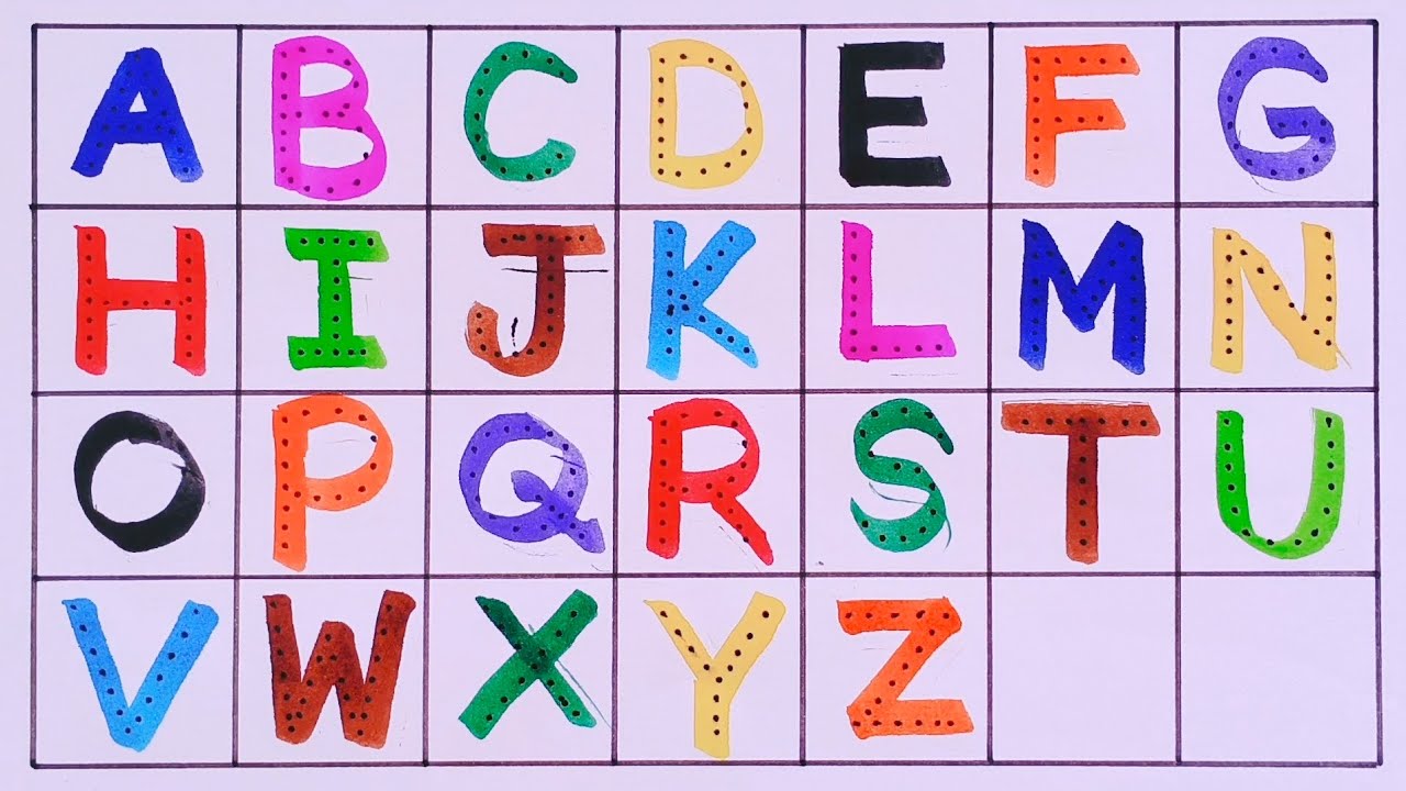 Writing Capital Letters Alphabet For Children | ABCD | Alphabets | Abcd Song |  A for Apple, 197