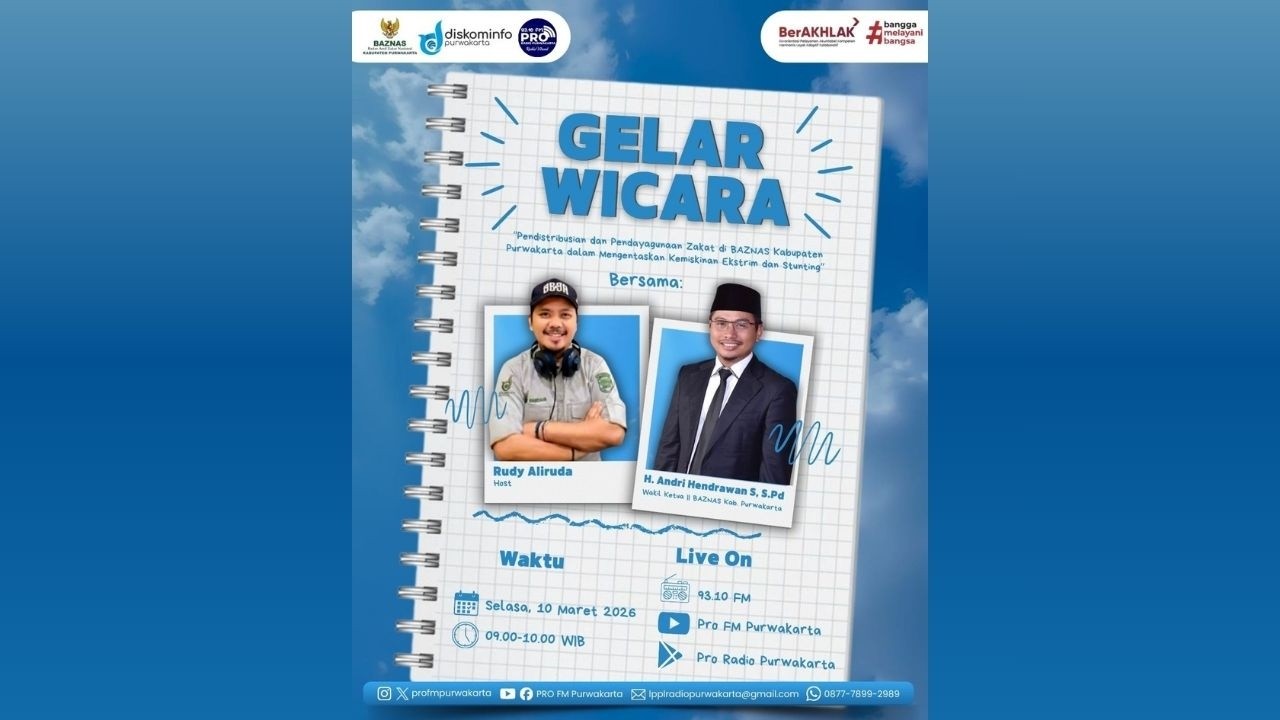 🔴 Live Talkshow | Pendistribusian dan Pendayagunaan Zakat di BAZNAS Kabupaten Purwakarta