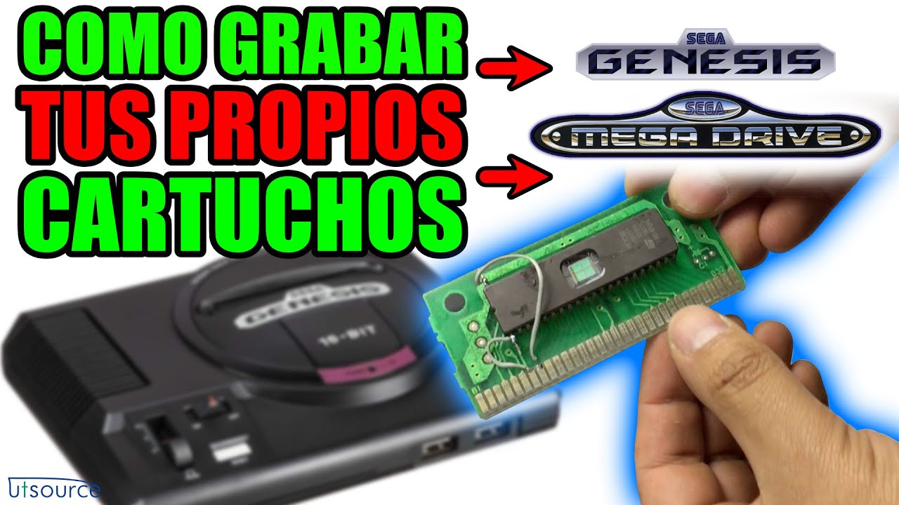 COMO CREAR tu propio CARTUCHO DE SEGA GENESIS / MEGADRIVE - UTSOURCE