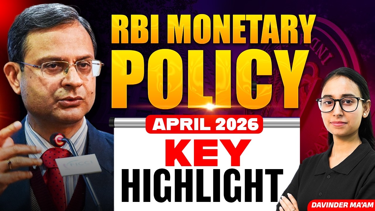 RBI Monetary Policy April 2026 Key Highlight | RBI Monetary Policy April 2026 Review Davinder Ma&rsquo;am