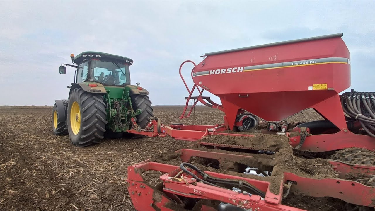 #tractorvlog La semănat mazăre | john deere 8360r + horsch pronto 6 dc