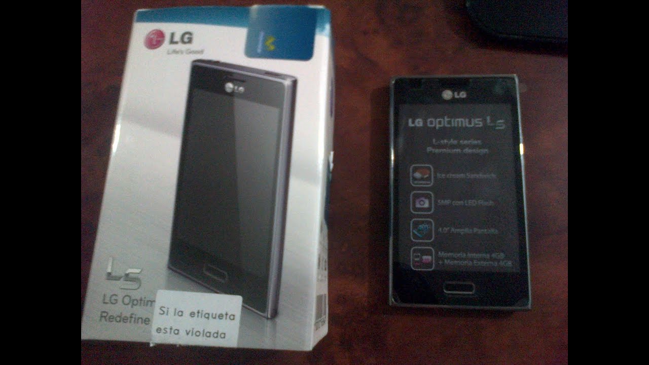 Unboxing LG L5 MOVISTAR