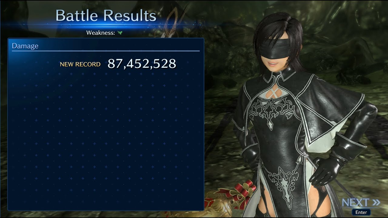 FF7EC Max Damage Challenge Wind Weakness (Yuffie, Aerith and Young Sephiroth): 87 million