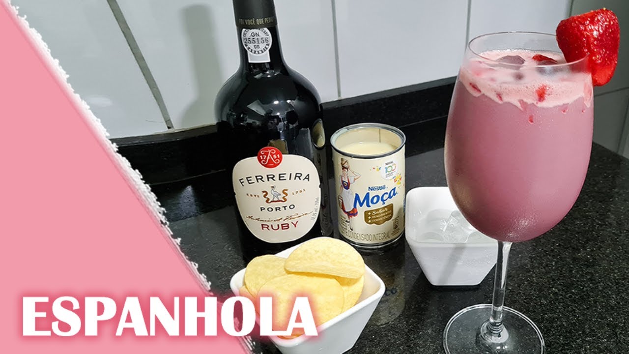 COMO FAZER BATIDA DE VINHO COM MORANGO E LEITE CONDENSADO A FAMOSA ESPANHOLA