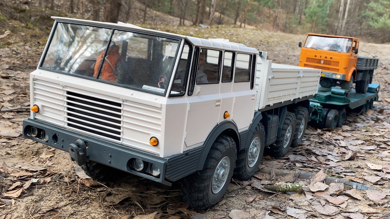 HEAVY DUTY OFF-ROAD TRUCK TRANSPORT | TATRA 813 & P50 TRAILER & POLSKI STAR 244 | RC SCALE MASTERS