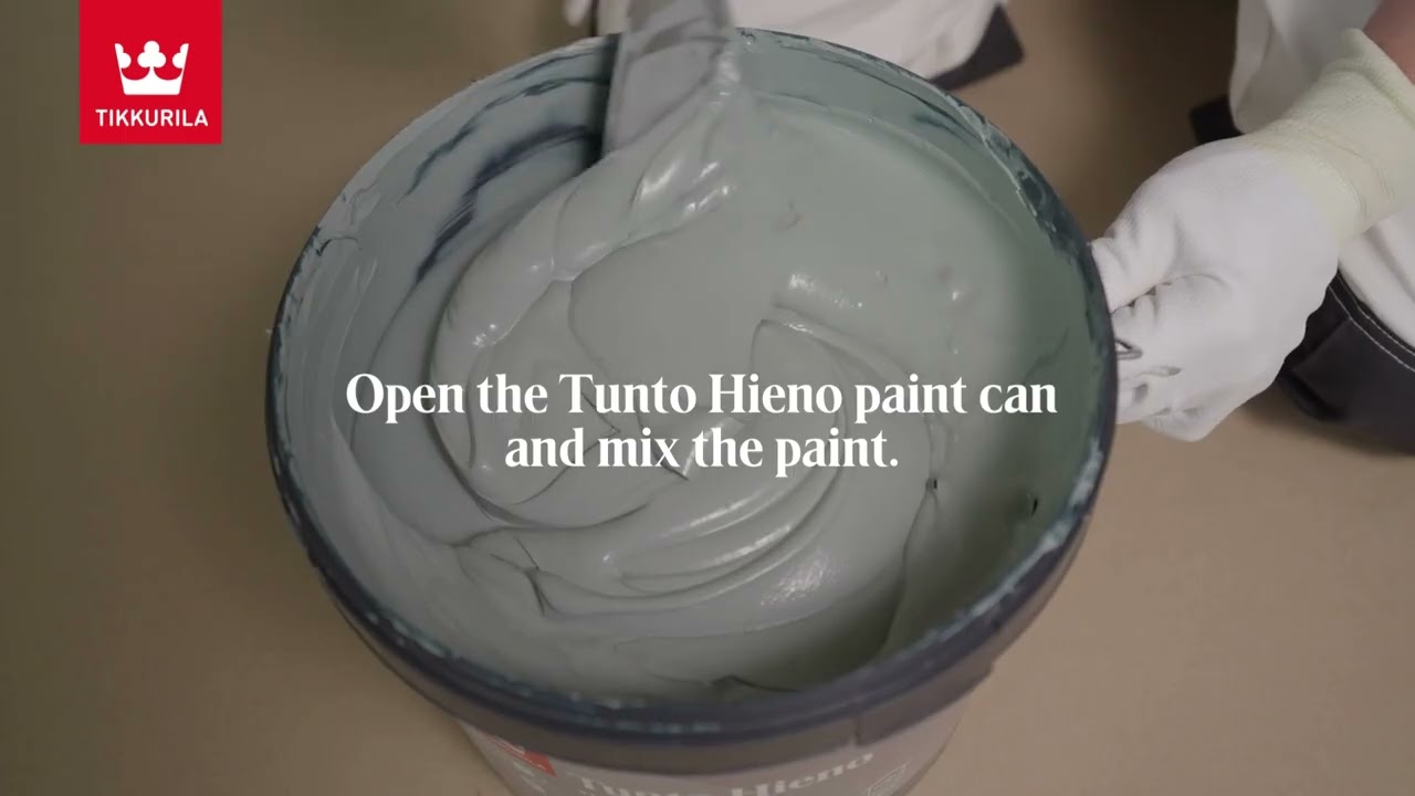 How to paint an effect wall with Tunto Hieno effect paint