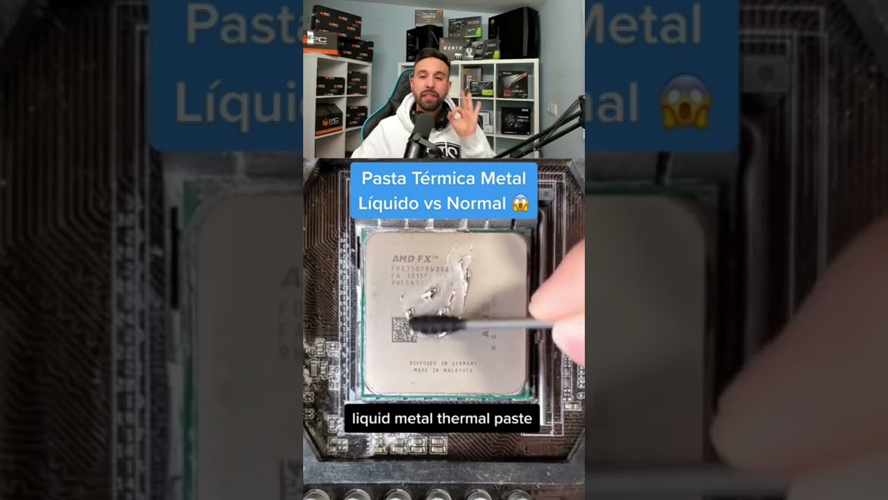 🌟 Pasta T&eacute;rmica CPU Metal L&iacute;quido 👌| Objetivo Gaming | #Shorts 🔥