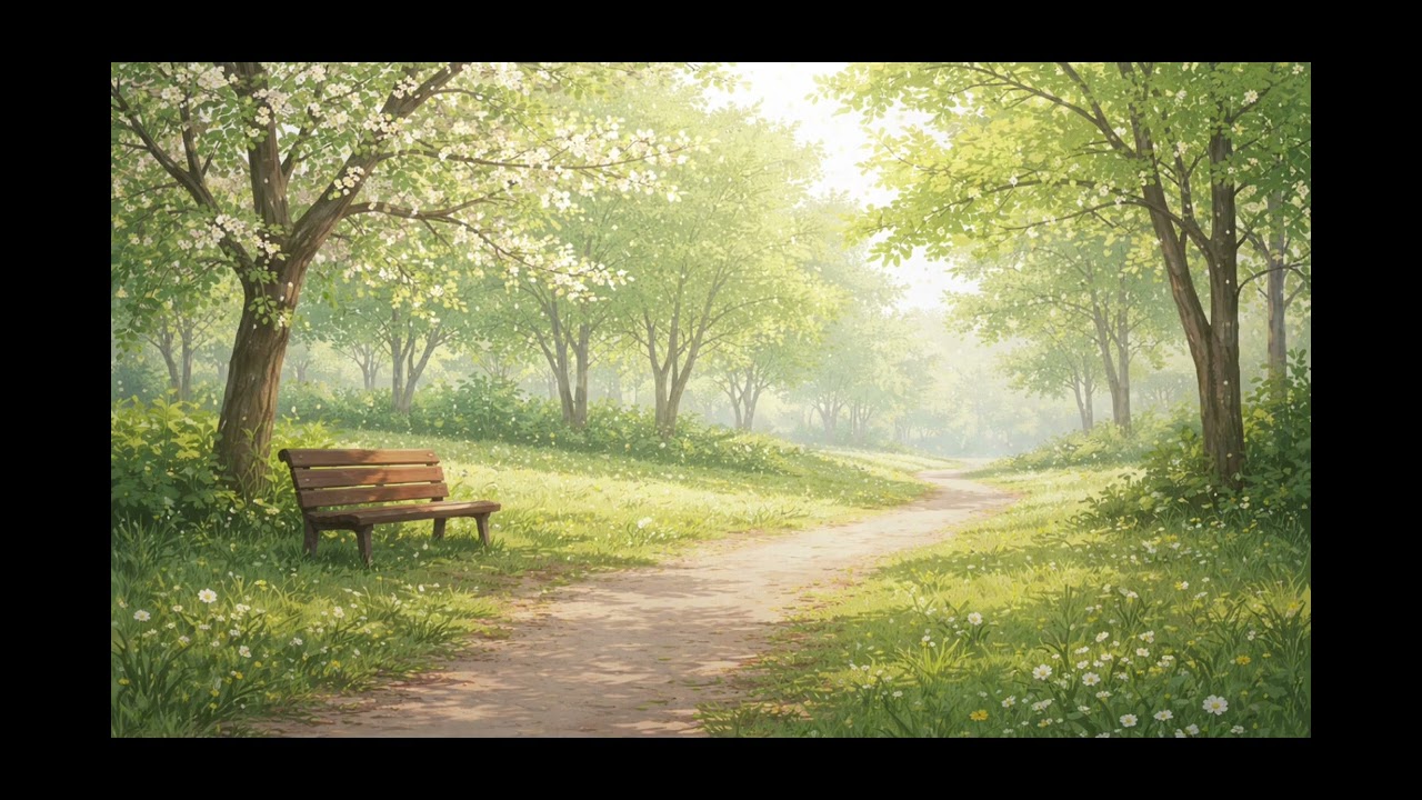 Quiet Spring Day 🌿 Soft Piano Background Music for Focus & Relaxing (1 Hour)