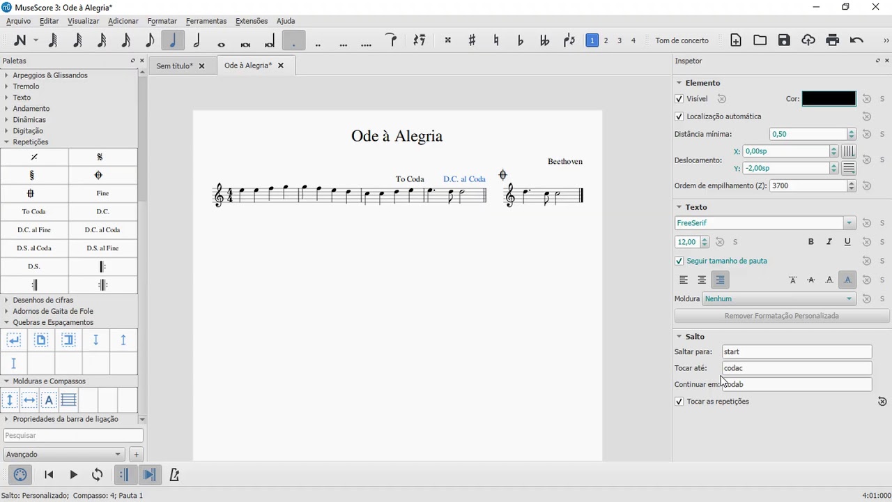 [Live] Como utilizar D.C., D.S. e Codas no MuseScore 3 com playback