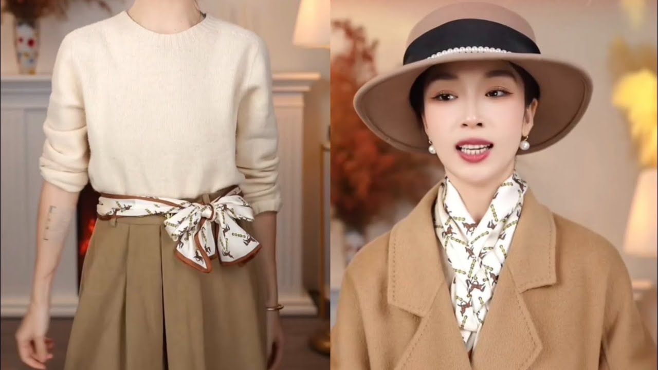 100 Stylish Ways to Tie a Silk Scarf #fashion #scarf #scarffashion