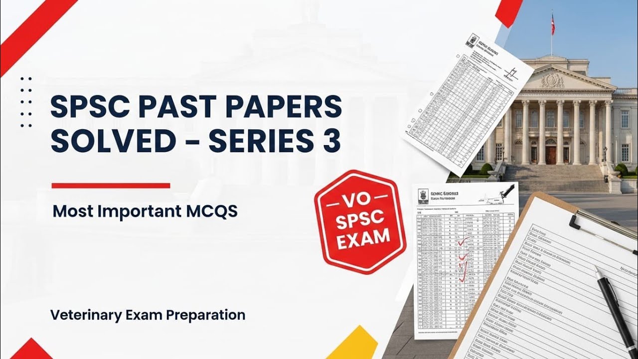 Sindh Public Service Commission Past Papers Solved Series 3| One Paper MCQS Preparation| VO SPSC 