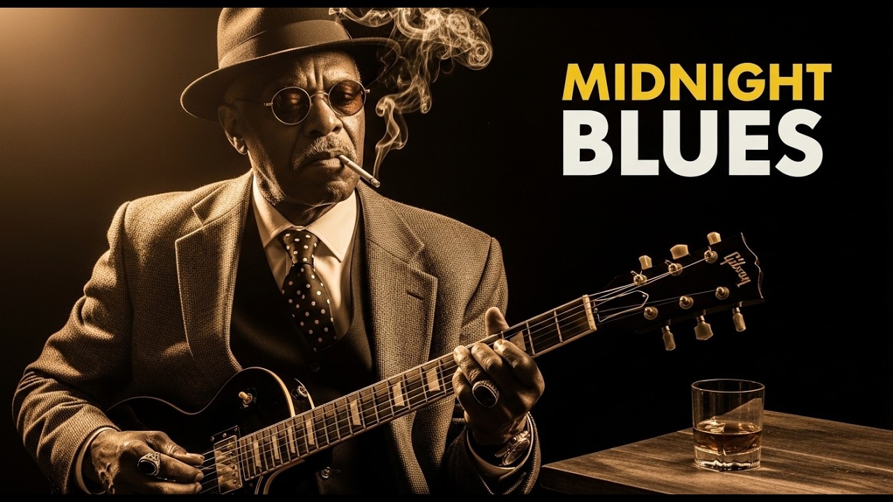 Midnight Chicago Blues – Slow Electric Guitar That Hits Deep (2 Hour)