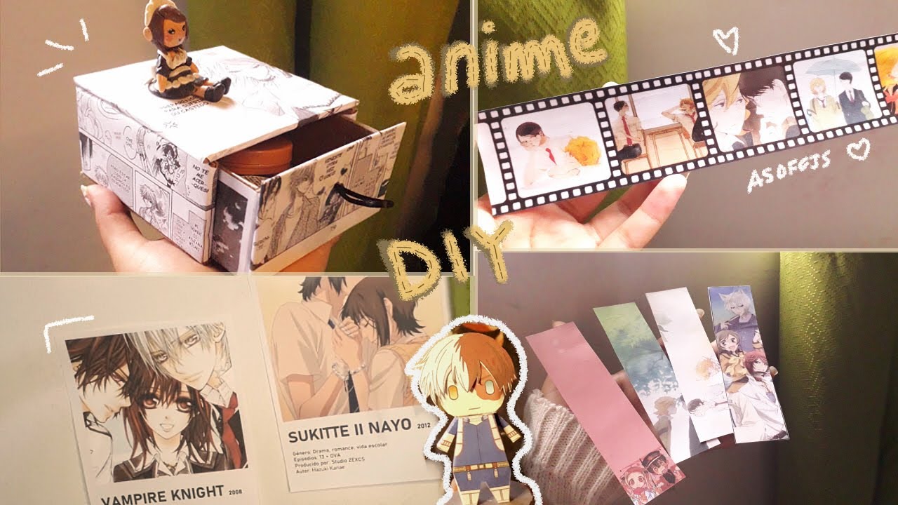 Manualidades anime para decorar 🌻 ~DIY'S ANIME ✨ bonito y económico ~como debe ser
