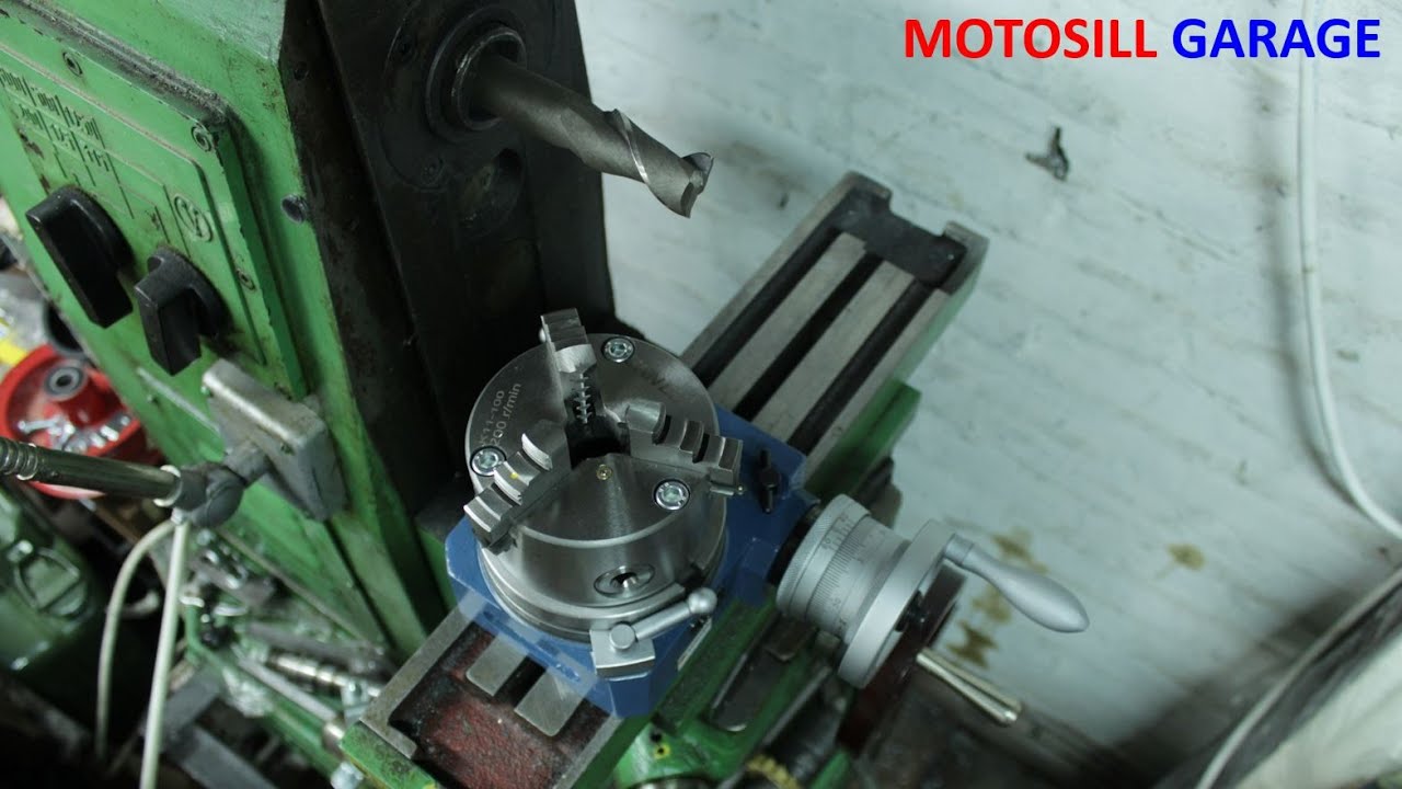 Поворотный стол Vertеx HV-4  и переделка патрона для НГФ-110 Ш4 от Motosill Garage