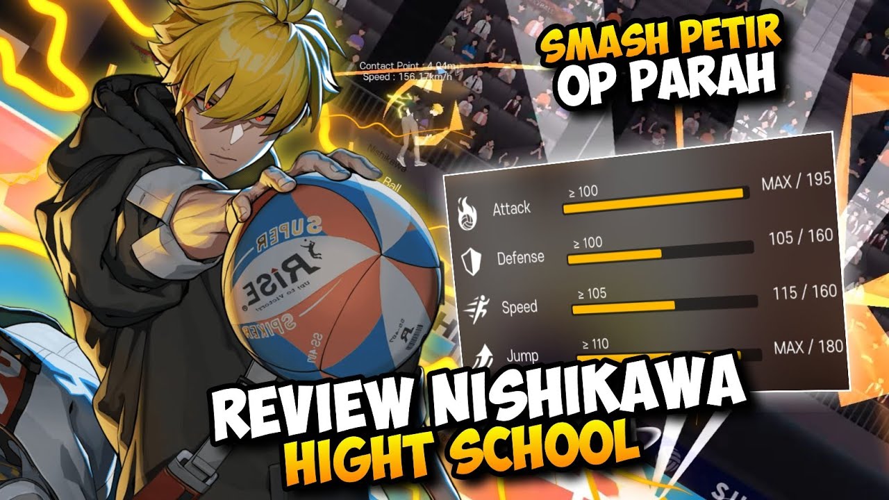 OP Parah! Review Nishikawa Hight School  The Spike Vollyball Cross