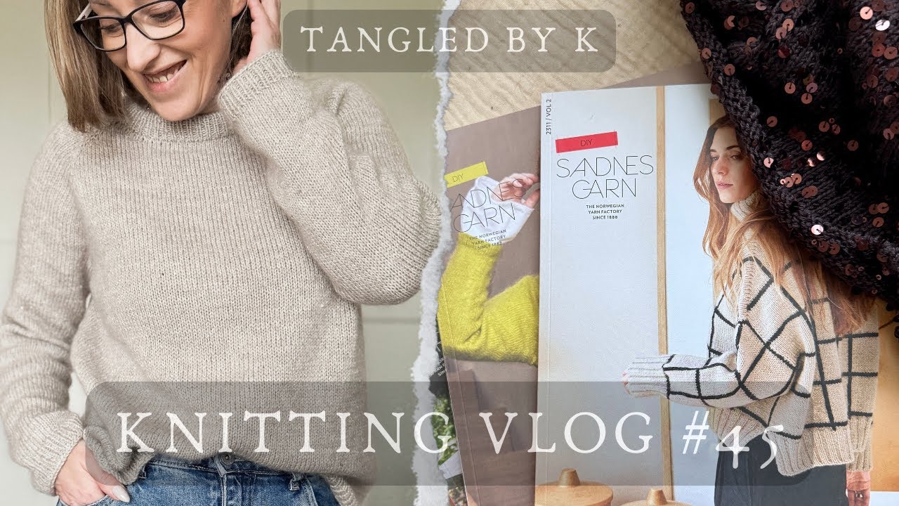 Semper Sweater gotowy 🧶 | Cekinowa bluzka, próbki i Sandnes Garn | Podcast o dzianiu